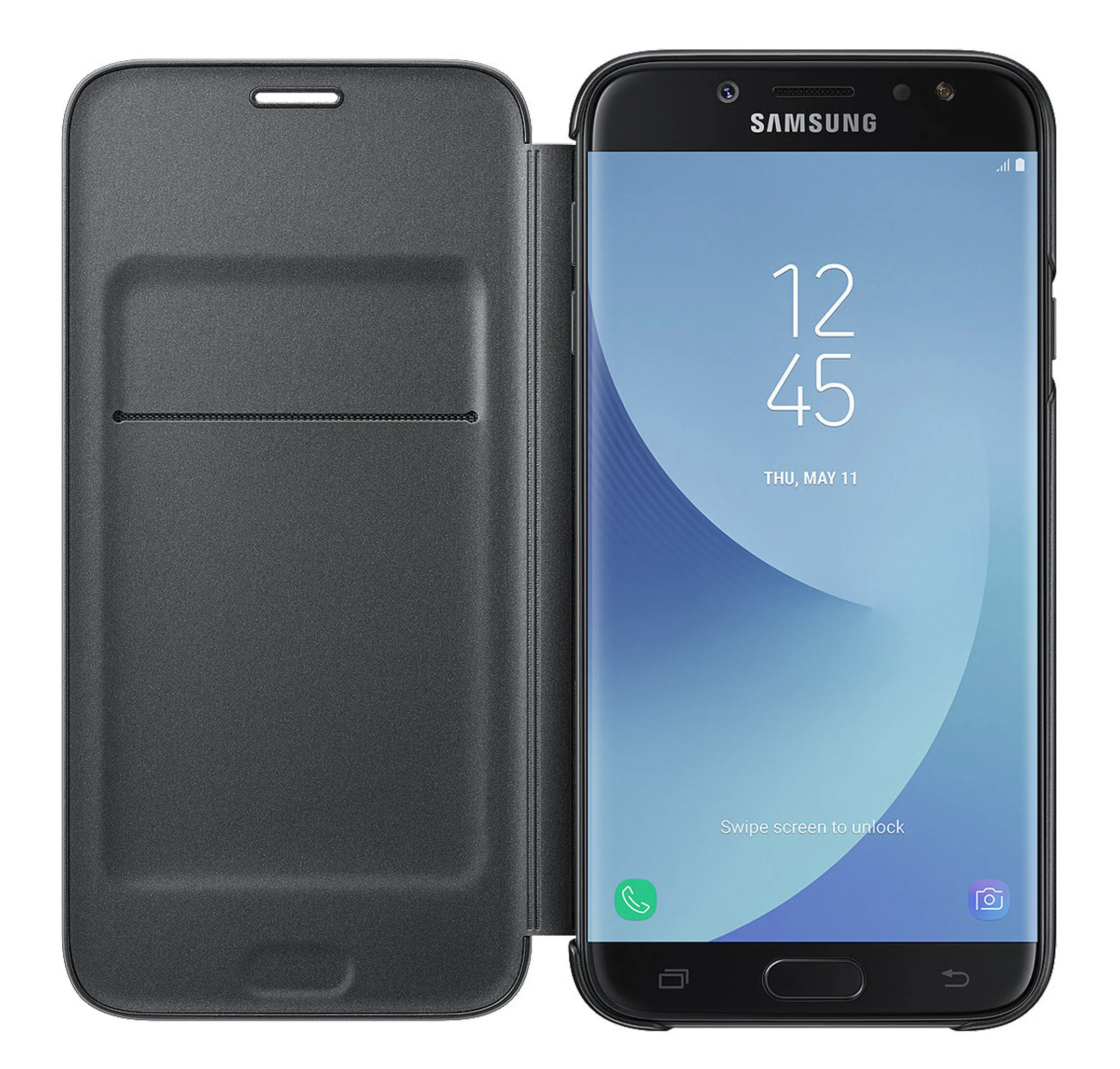 Samsung 5.5" Étui avec portefeuille Noir image