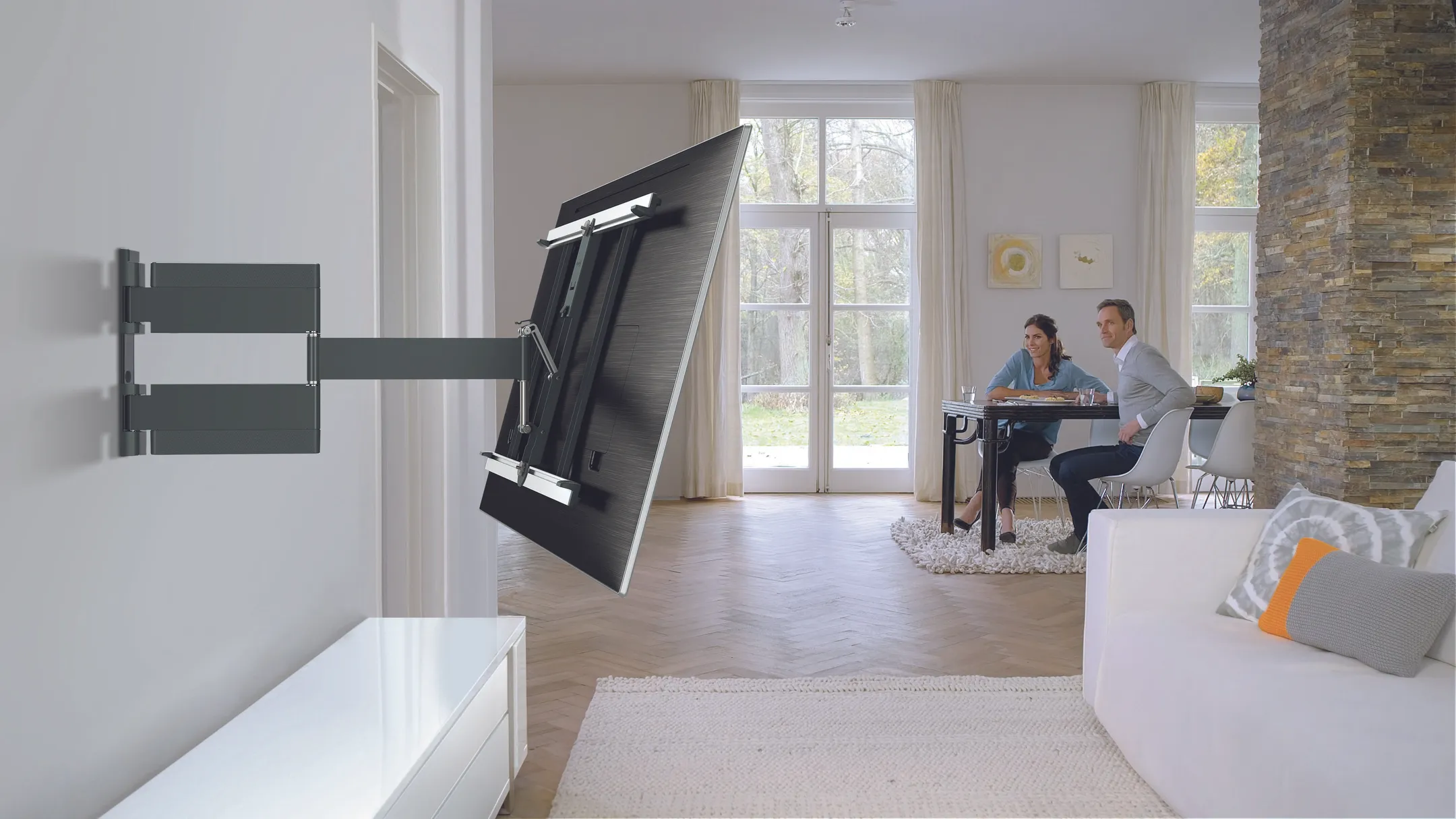Vogels THIN 545 Support TV 40-65 pouces - Mur image