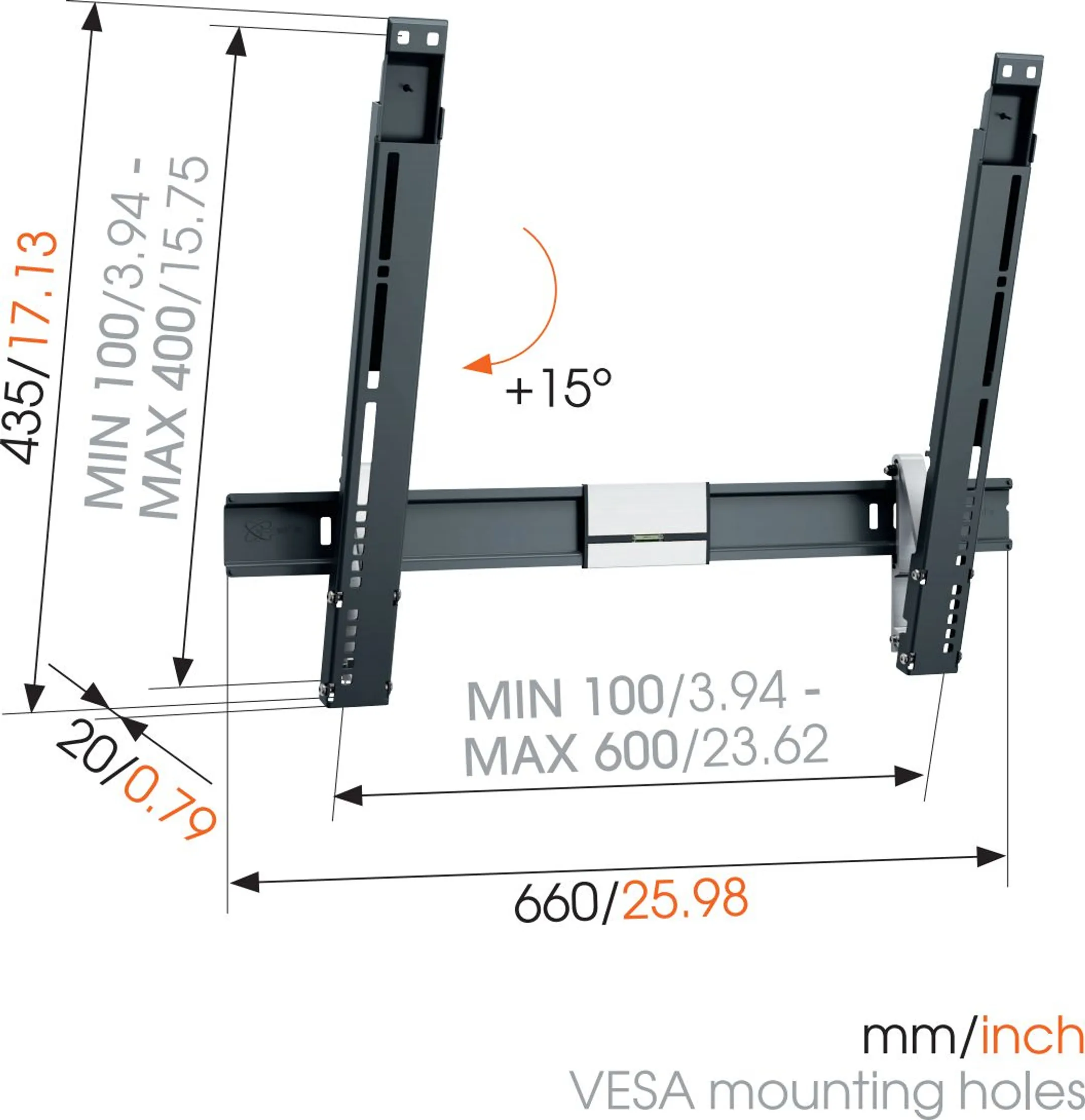 Vogels THIN 515 Support TV - Mur image