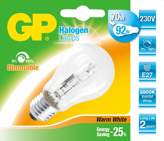 Gp Lighting 046592 Hlme1 70W E27 D Halogeen gp kopen in de aanbieding