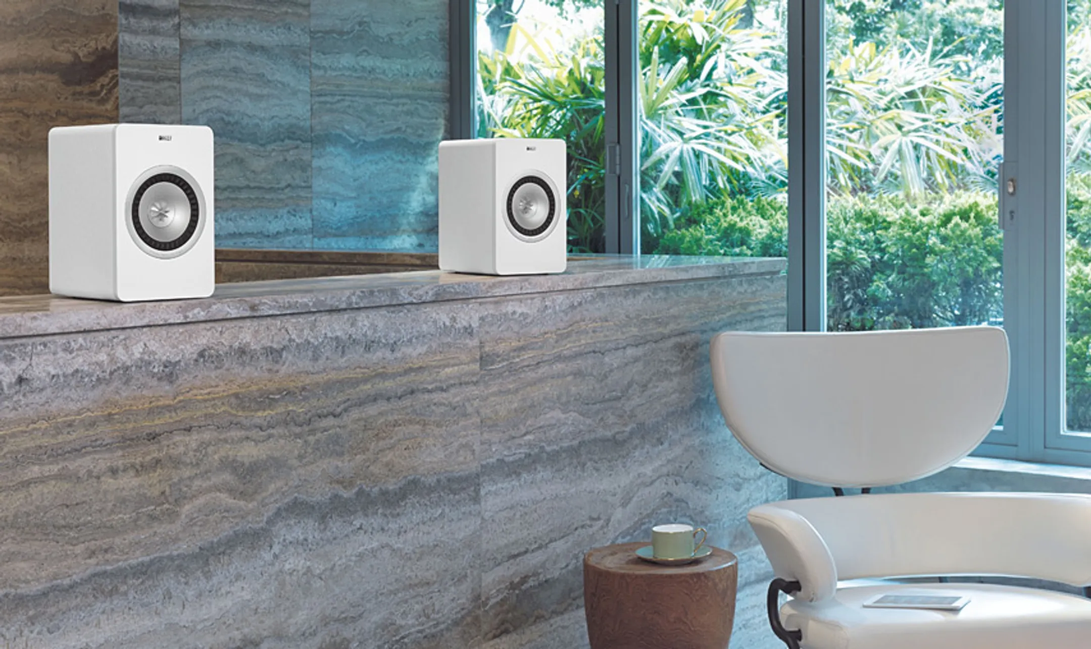 KEF Haut-parleurs X300A 70W (par paire) - Blanc image