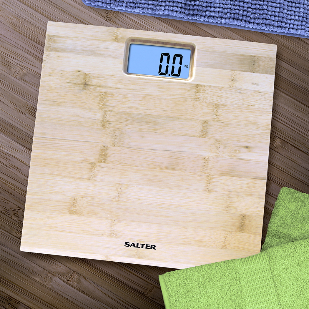 Salter Elektronische Personenweegschaal Bamboo SA 9216 WD3R Kr fel 