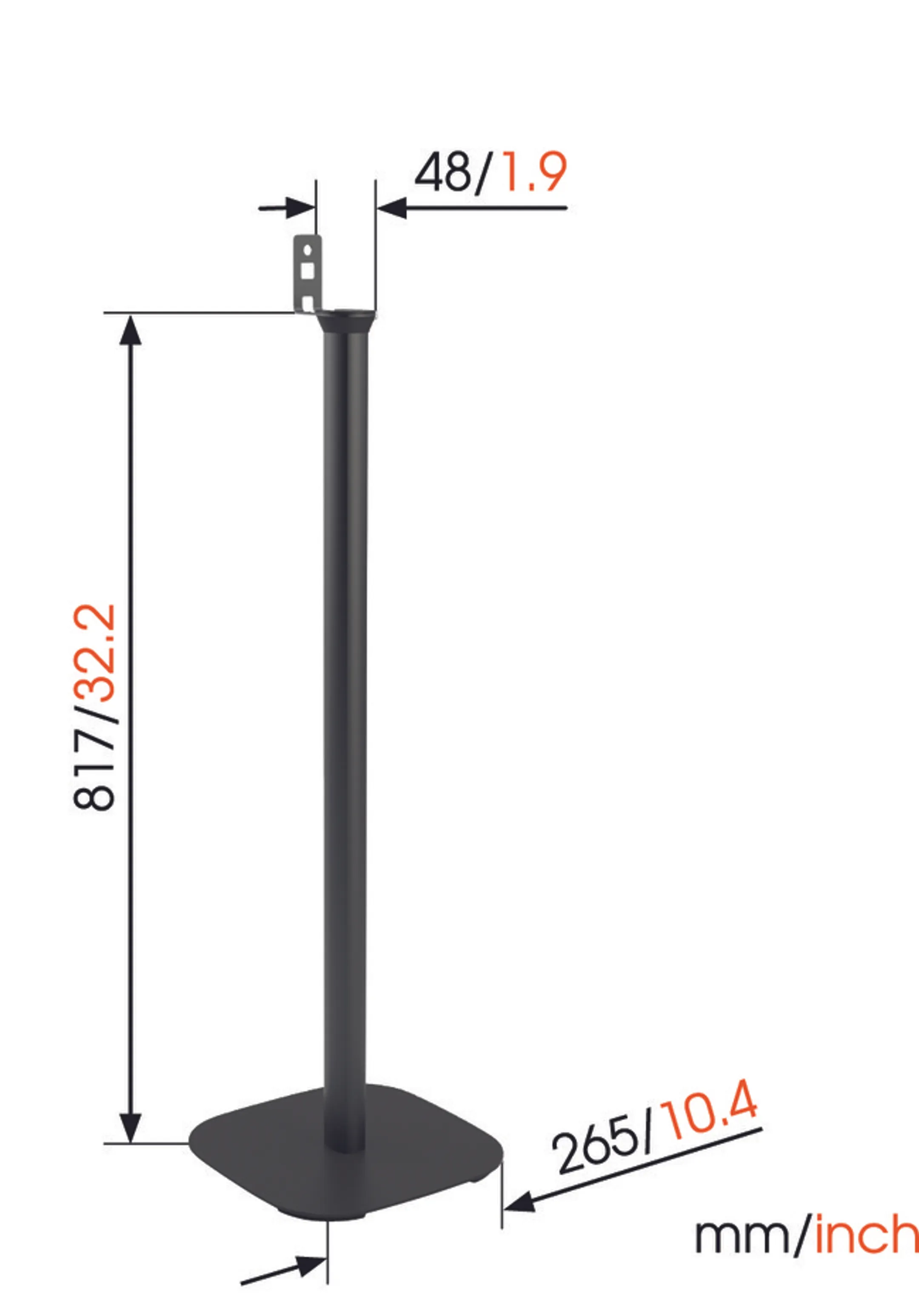 Vogels Vogel's SOUND 4301 - Standaard Sonos PLAY:1 - Zwart image