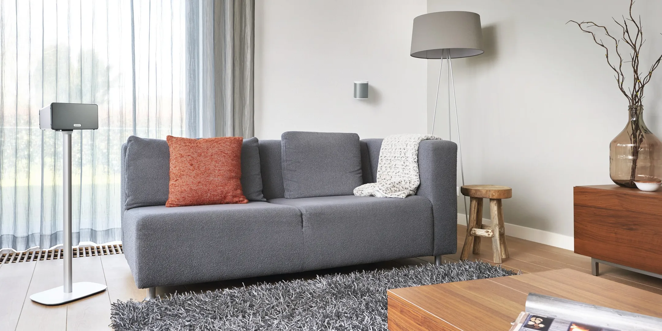 Vogels Vogel's SOUND 4201 - Support mural pour Sonos PLAY:1 (blanc) image