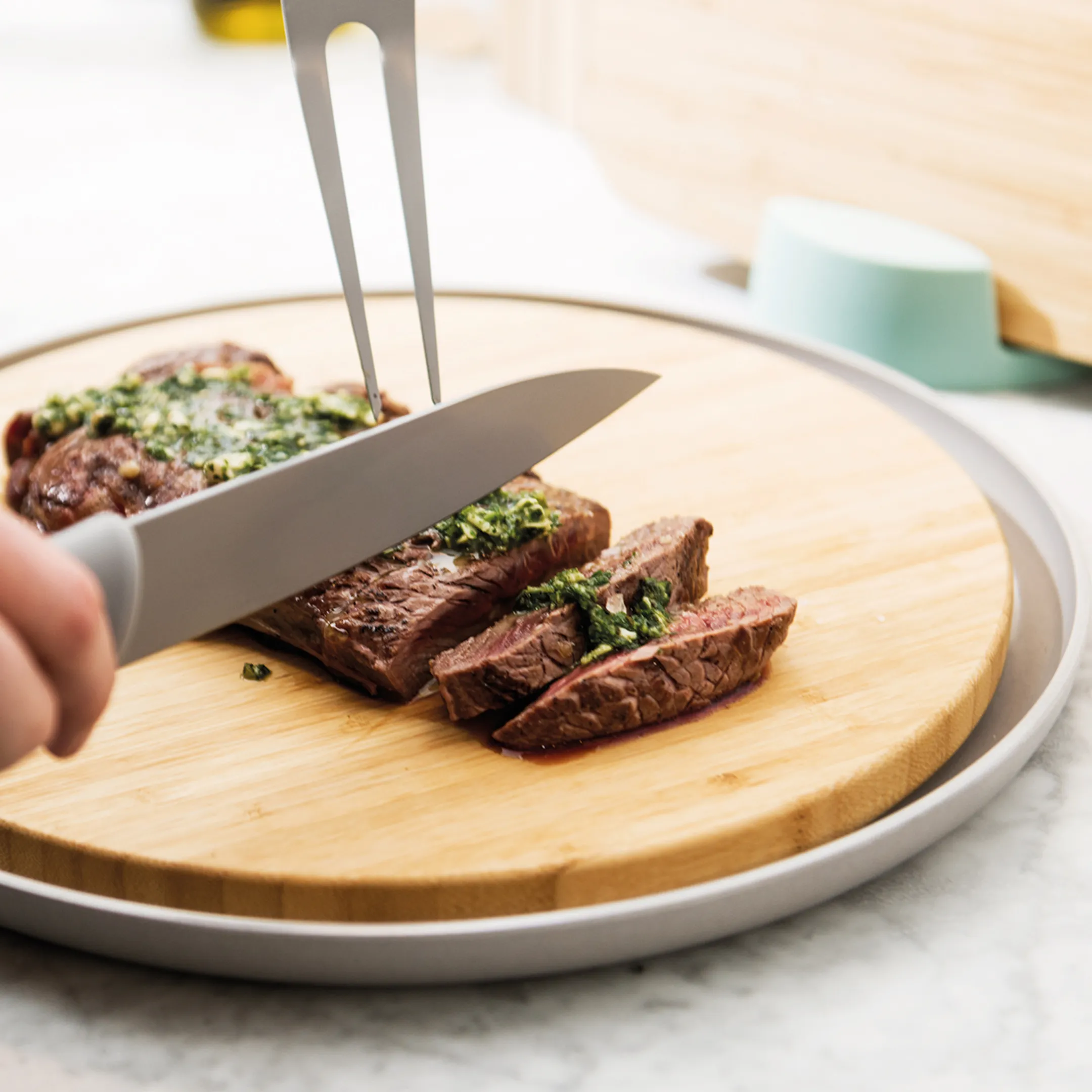 BergHOFF Couteau à chef avec fourreau Leo Gris 19 cm  image