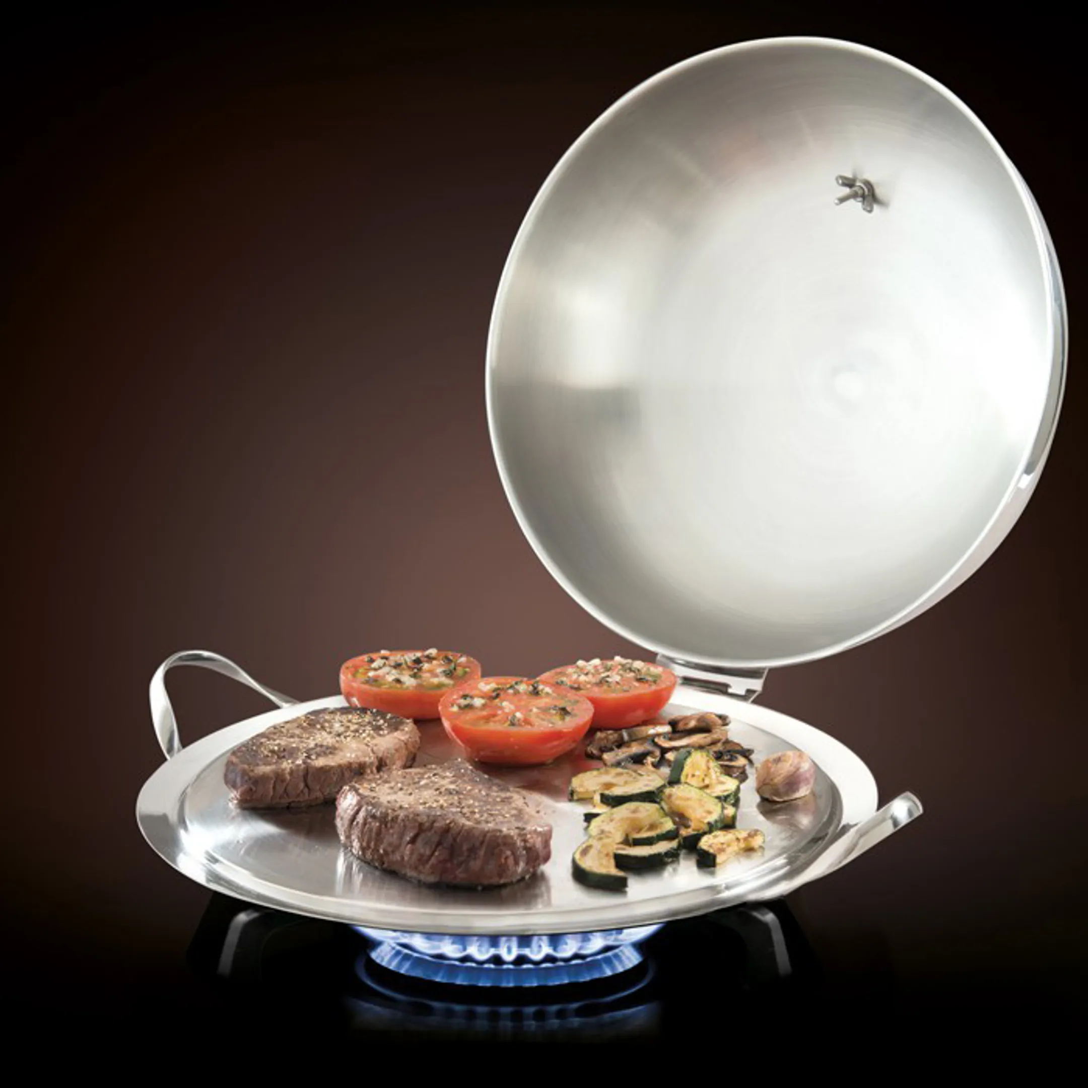 Mastrad Grillplaat + deksel - O'Plancha - 39cm  image