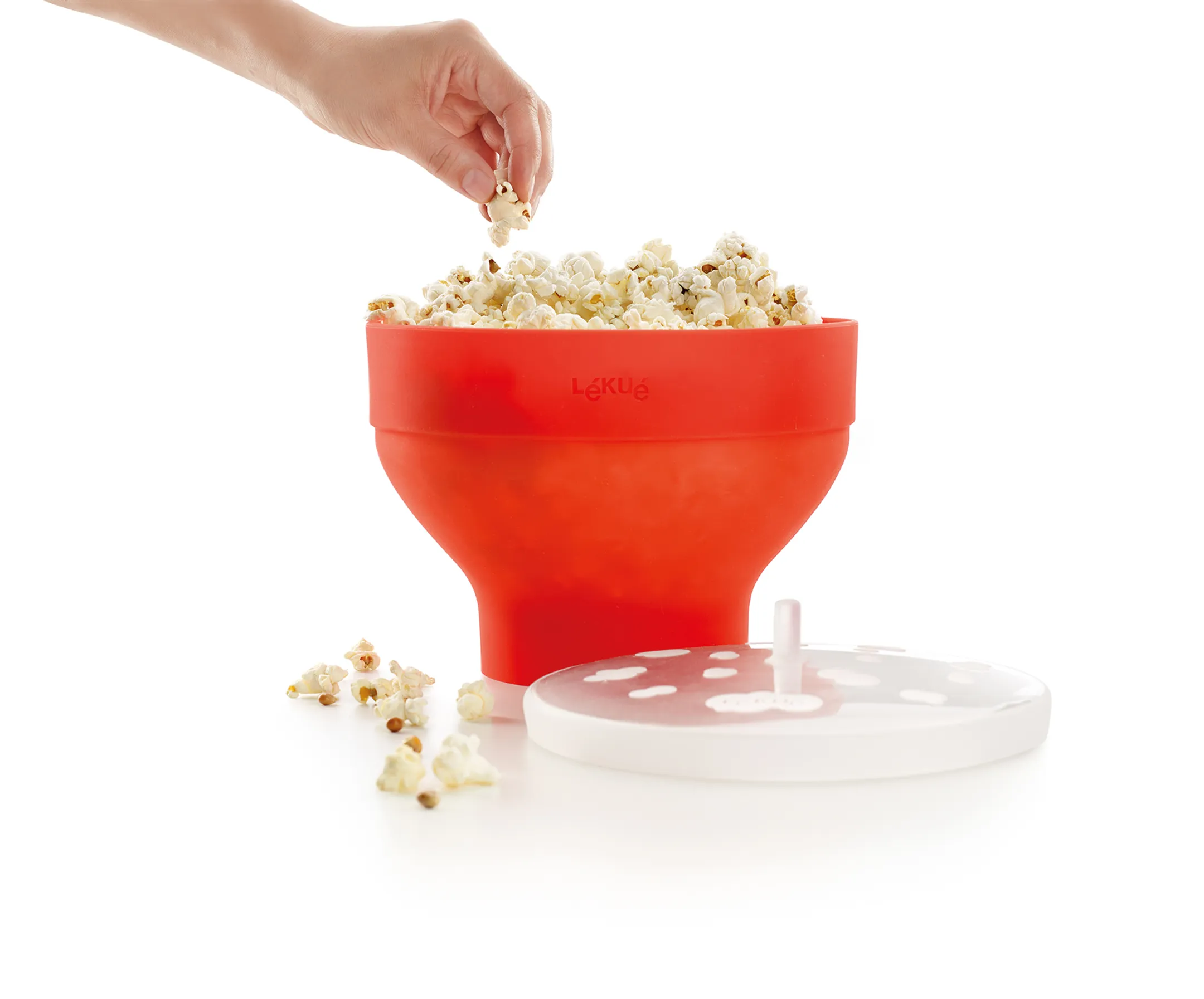 Popcornmaker Rood Ø 20 cm - 2,8L