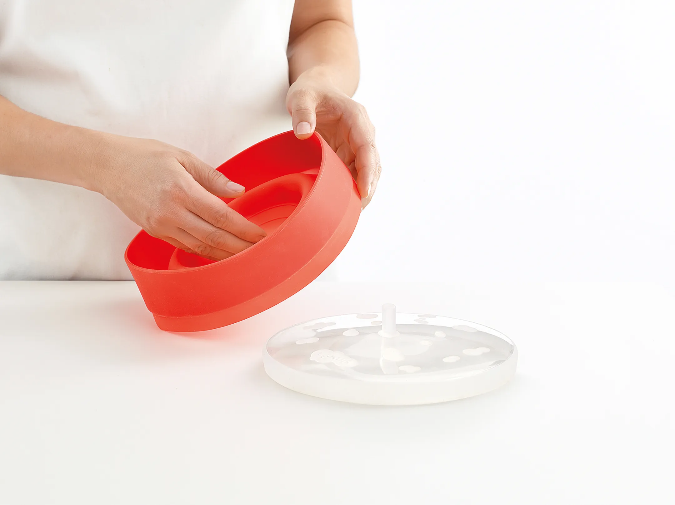 Lékué Cuiseur pop-corn Rouge Ø 20 cm - 2,8L image