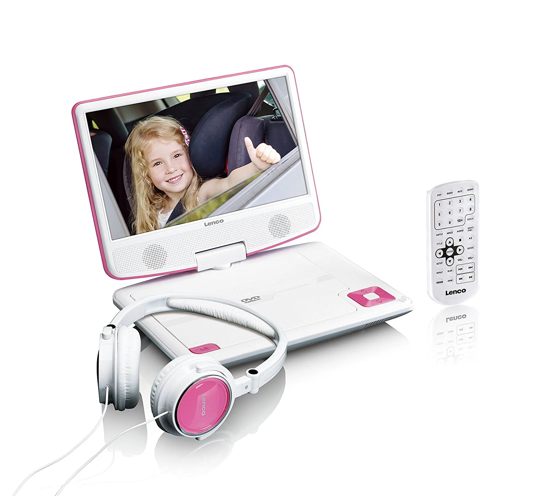 Draagbare DVD-speler DVP-910 - 9 inch - Roze