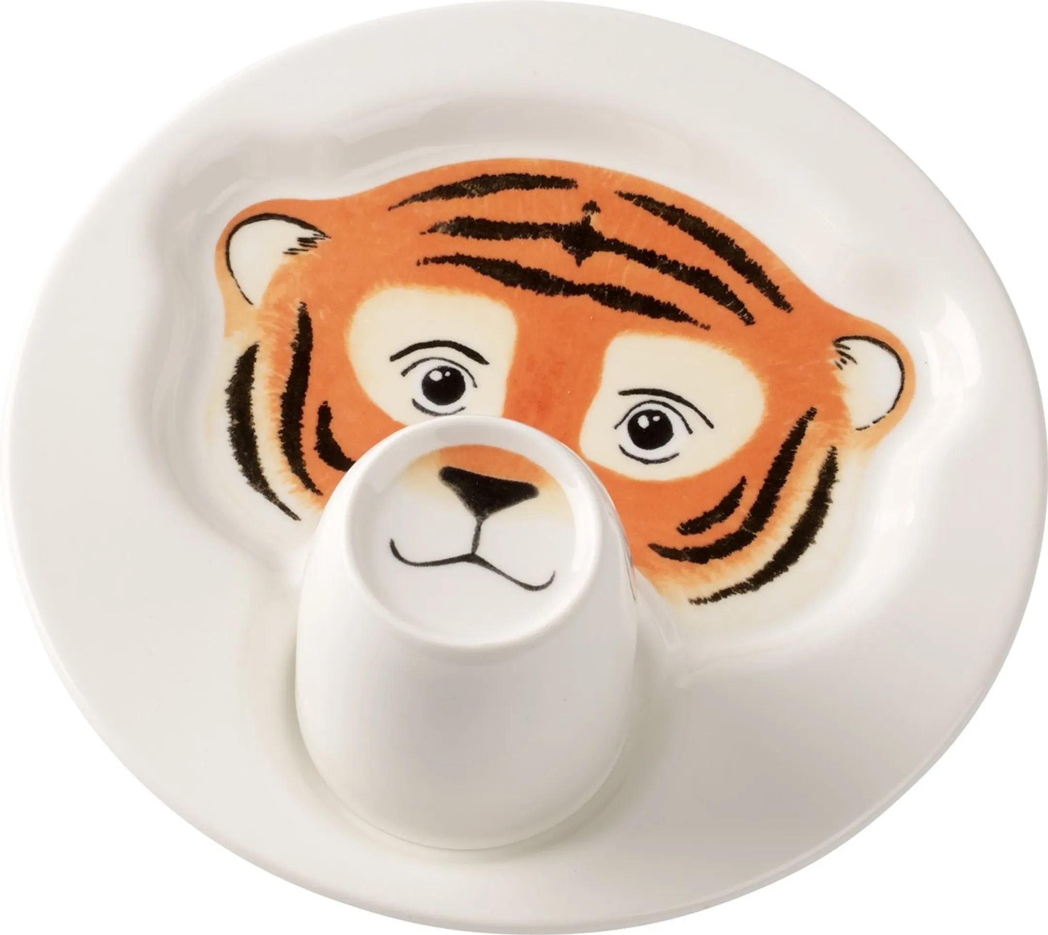Bord met beker - Animal Friends - Tijger