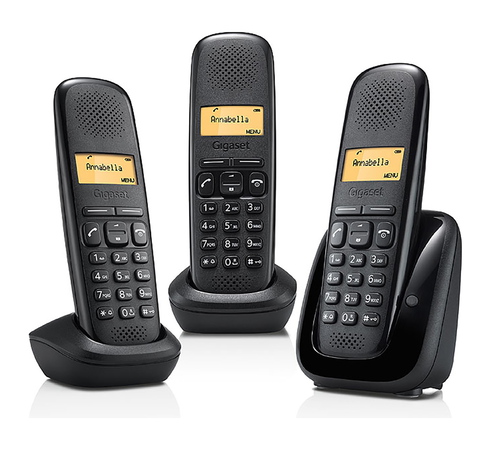Gigaset A150 Trio Zwart gigaset kopen in de aanbieding
