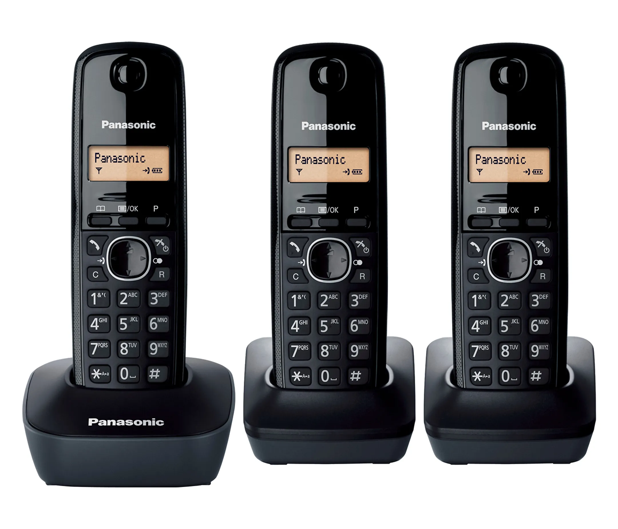 KX-TG1613 Trio Zwart