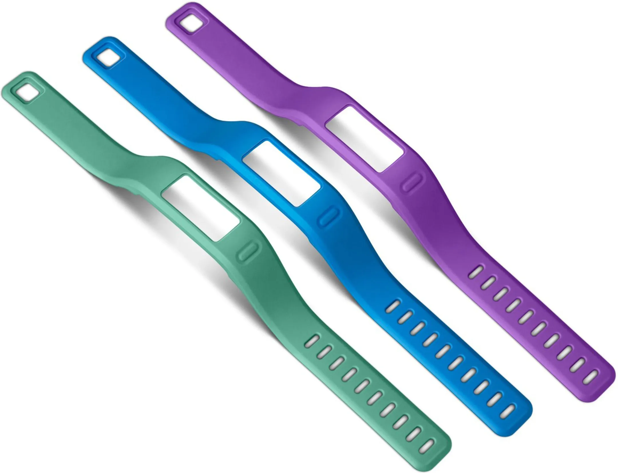 Vivofit Polsband-Set Groen/Blauw/Paars