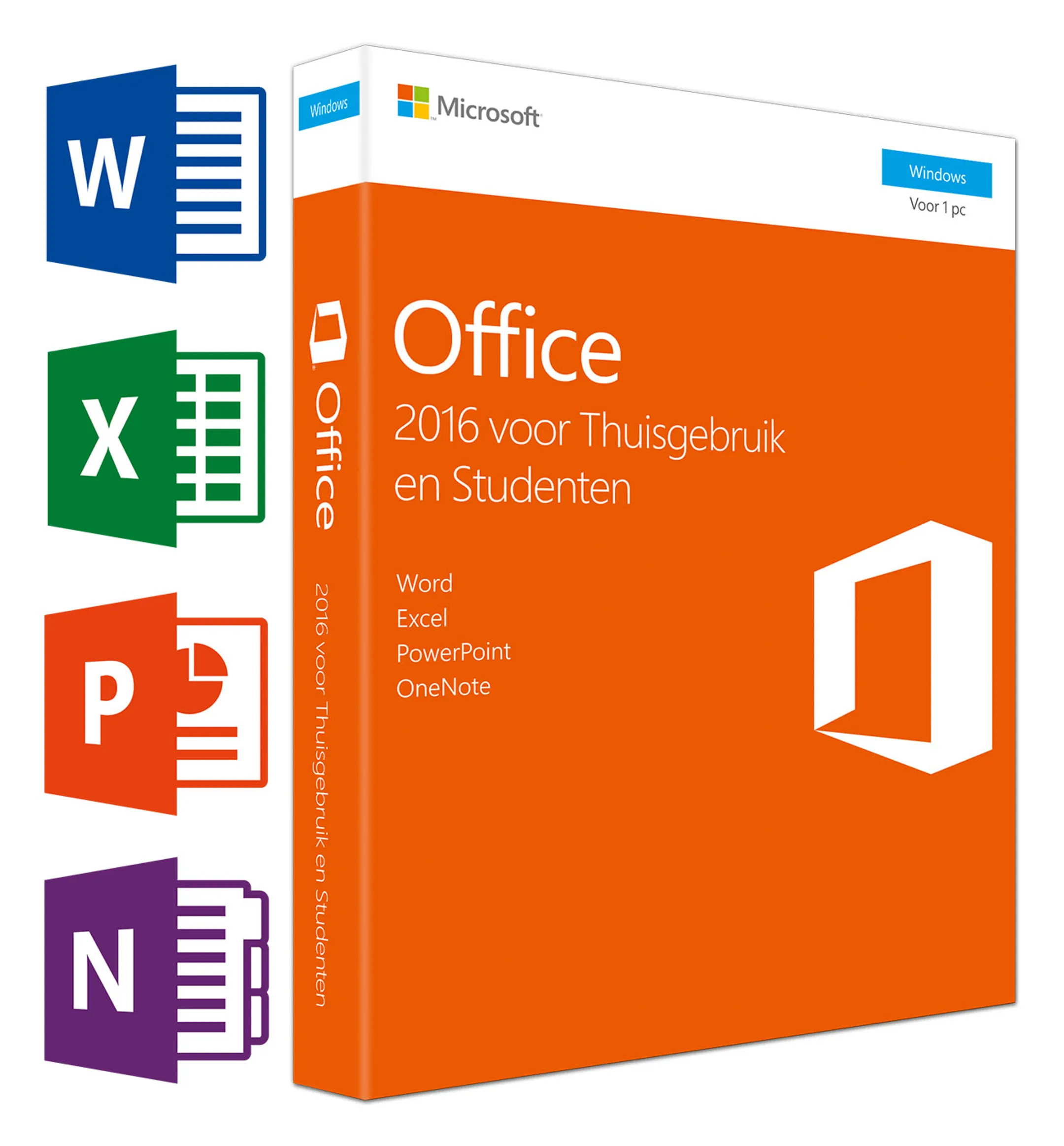 Office 2016 voor Thuisgebruik en Studenten - 1 PC