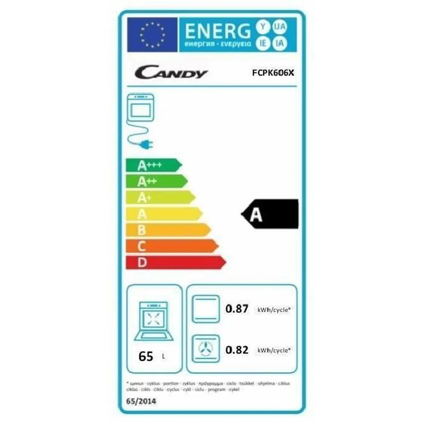 Candy Inbouw oven FCPK606X Gratis geleverd!