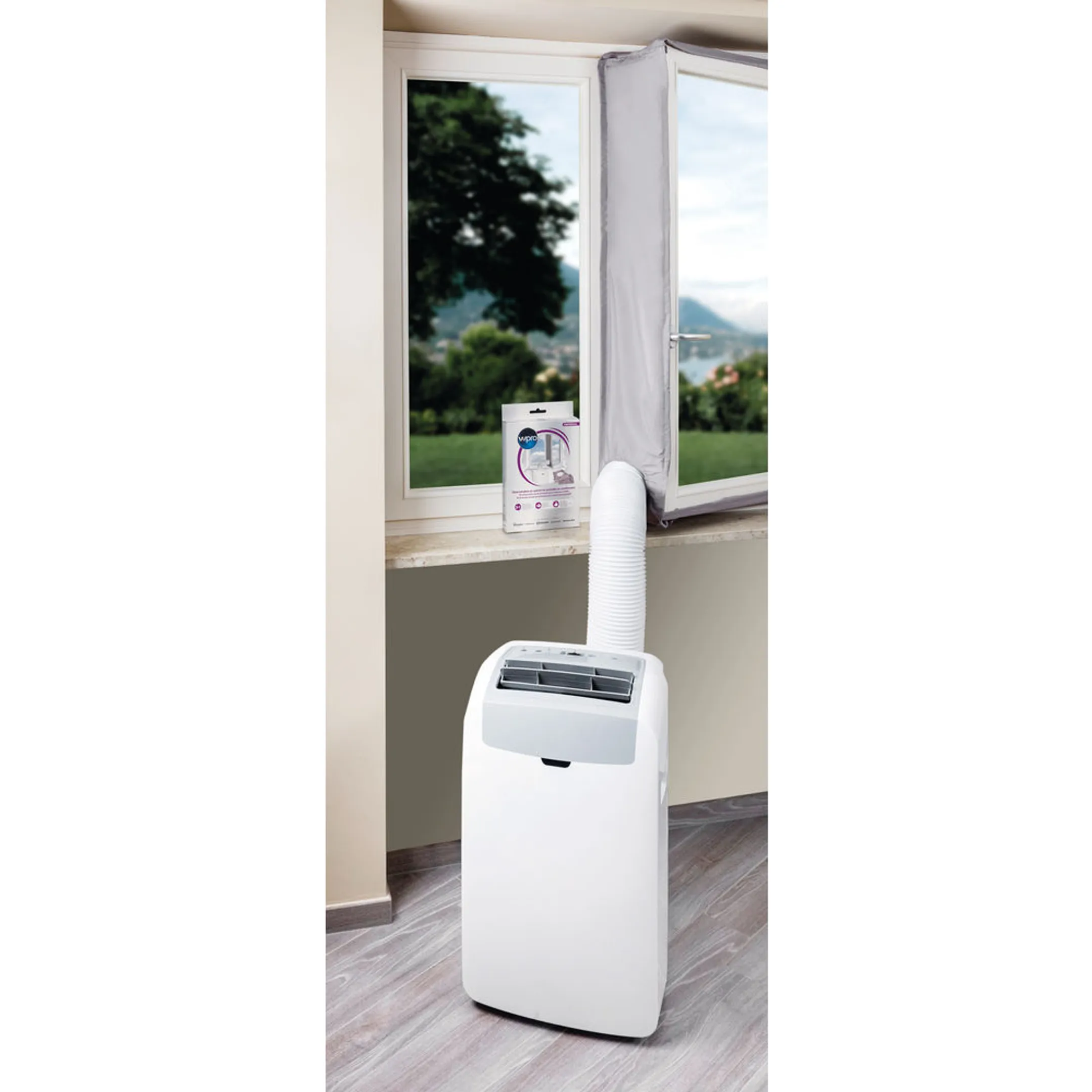 Wpro Kit d'évacuation porte et fenêtre pour climatiseur mobile CAK002 image
