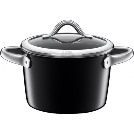 Silit Kookpot Vitaliano Nero Hoog O24Cm 62L silit kopen in de aanbieding