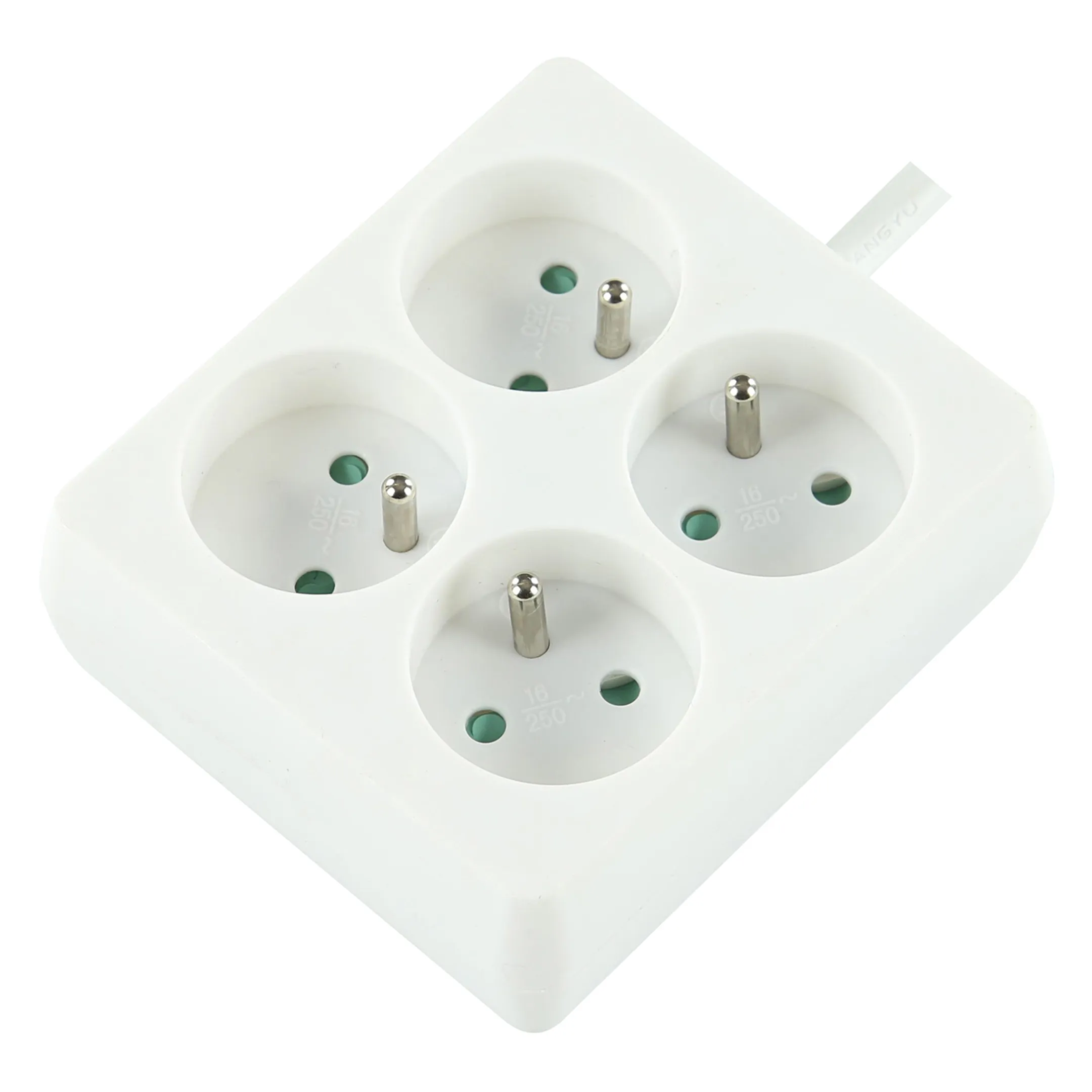 Boîtier multiprise - 1,5 mètre - 4 prises - Blanc
