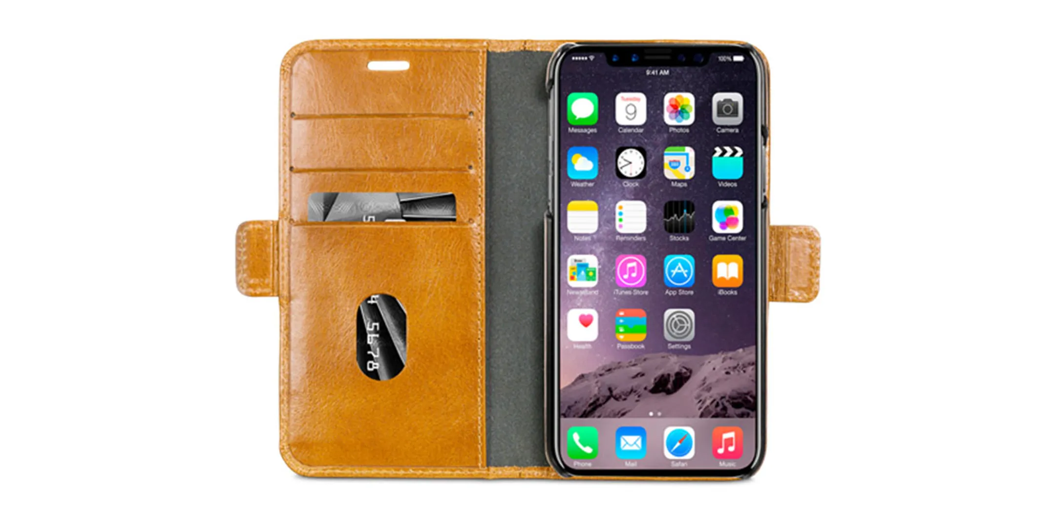 Dbramante Copenhagen Wallet - iPhone X - Brun image