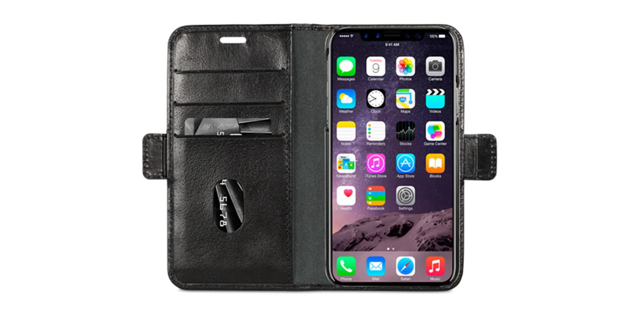 Dbramante Lynge Wallet - iPhone X - Zwart image