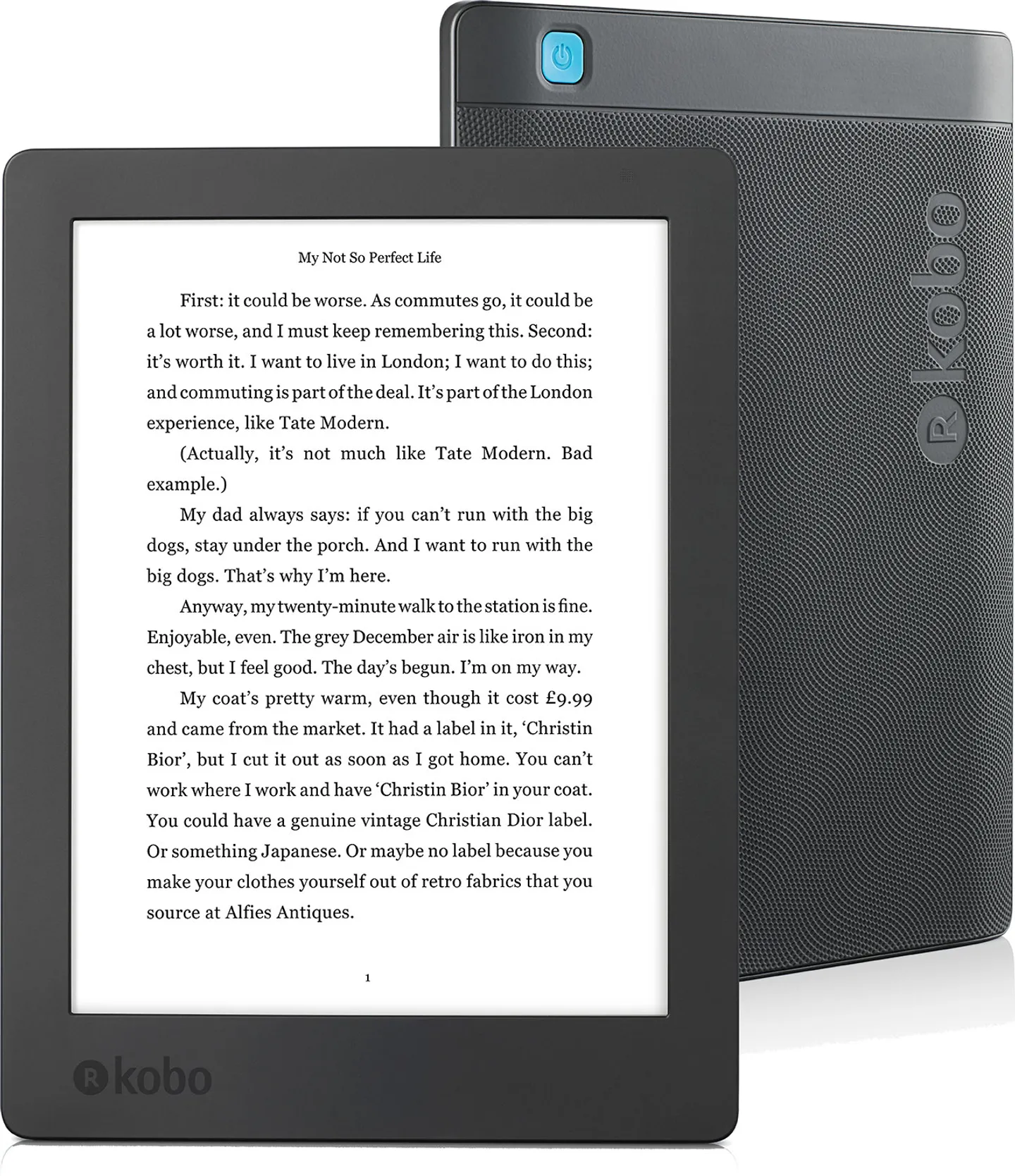 Kobo Aura H2O Noir | Livré demain - Krëfel
