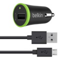 Belkin Adapteur allume-cigares avec câble de recharge et de synchronisation micro-USB - Noir