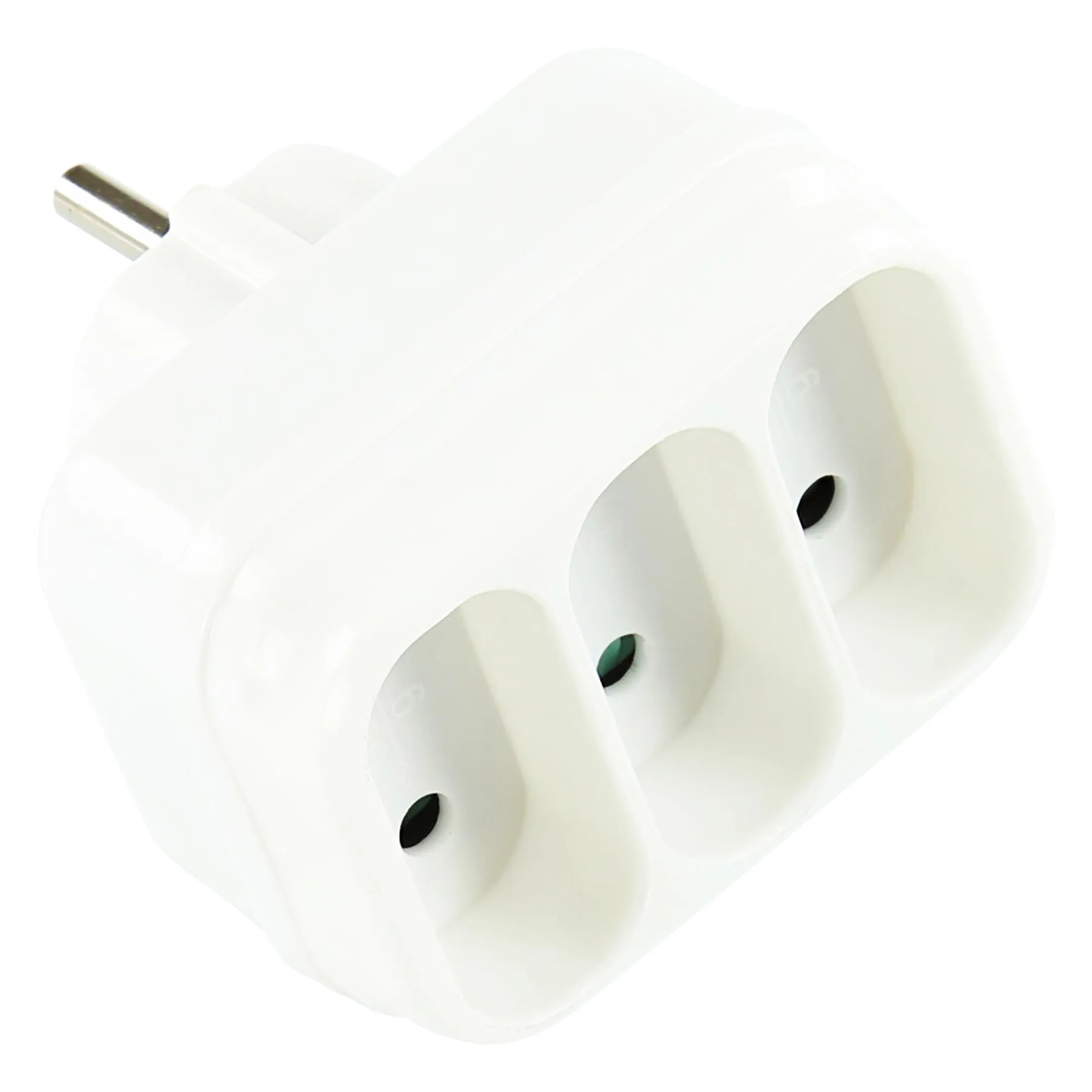 Fiche multiprise - 3 prises - Blanc
