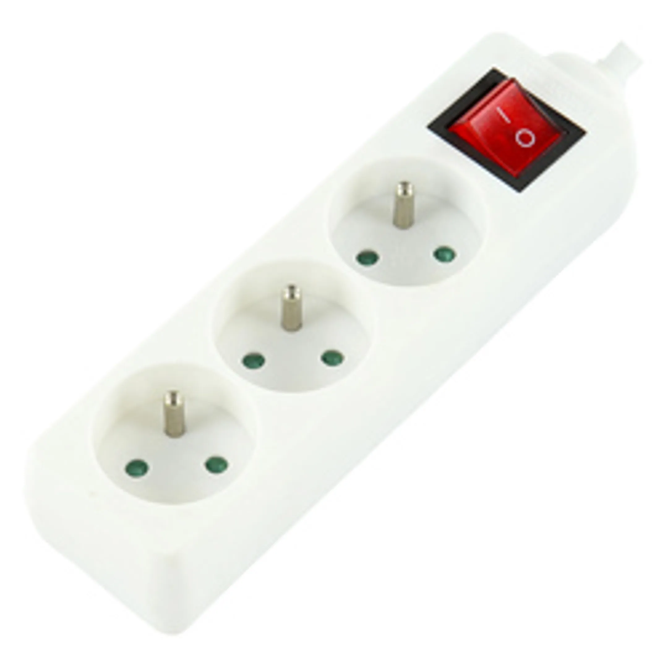 Boîtier multiprise - 1,5 mètre - 3 prises - Blanc
