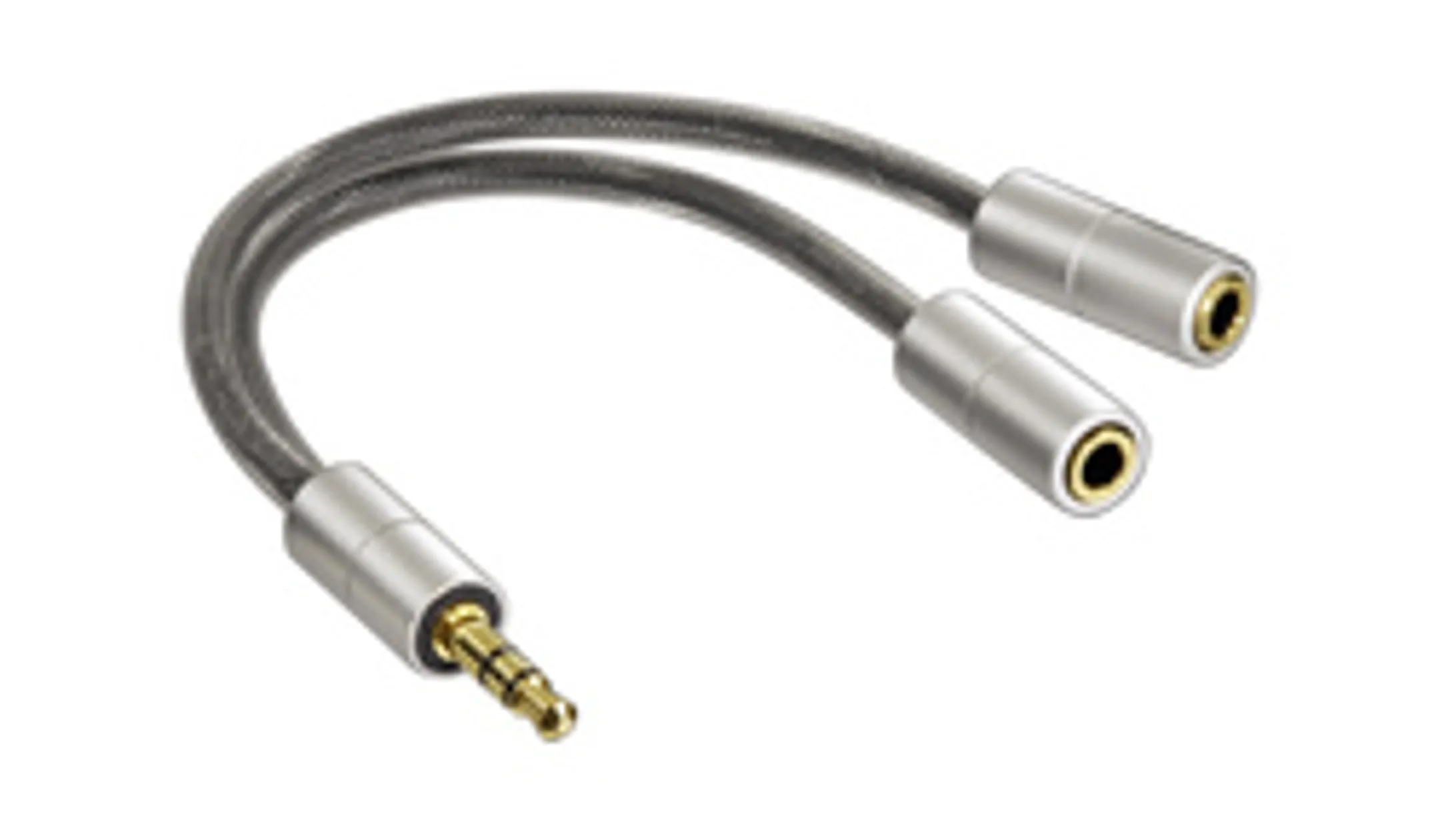Adaptateur mini jack (3,5 mm, Male) vers 2x mini jack (3,5 mm, Female)