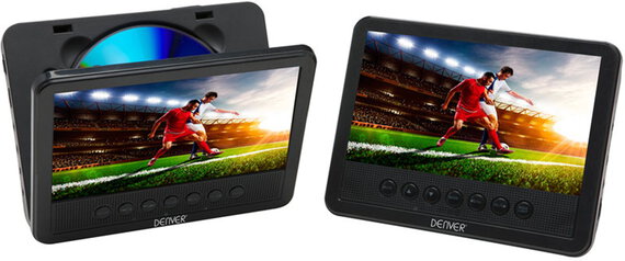 Denver Mtw 756Nb Draagbare Dvd Speler 7 Inch 2 Schermen denver kopen in de aanbieding