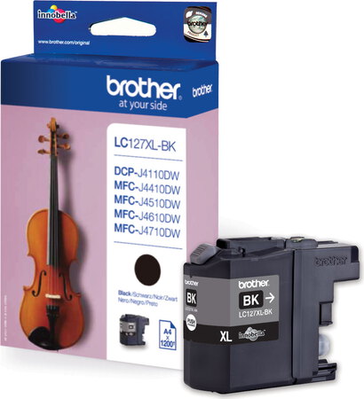 Brother Inktpatroon Lc 127Xl Bk Zwart brother kopen in de aanbieding