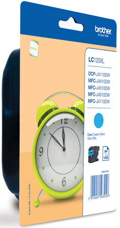 Brother Inktpatroon Lc 125C Xl Cyaan brother kopen in de aanbieding