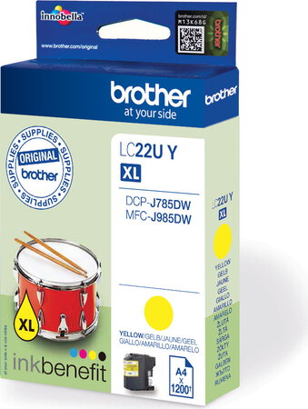Brother Inktpatroon Lc 22Uy Xl Geel brother kopen in de aanbieding