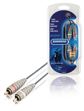 2x RCA-kabel (Male - Male) - 2 m - BAL4202