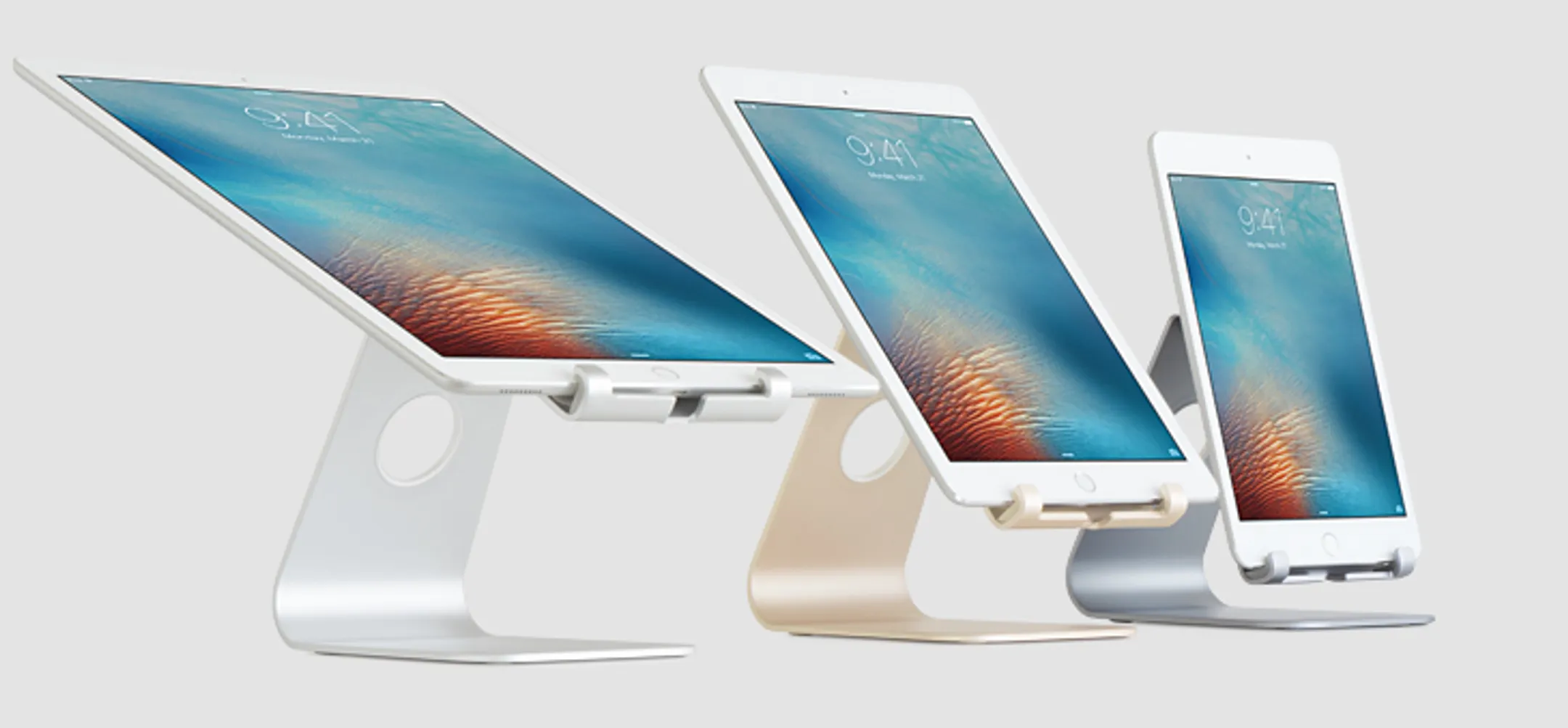 Rain Design mStand tablet plus pour iPads à 13" - Or image