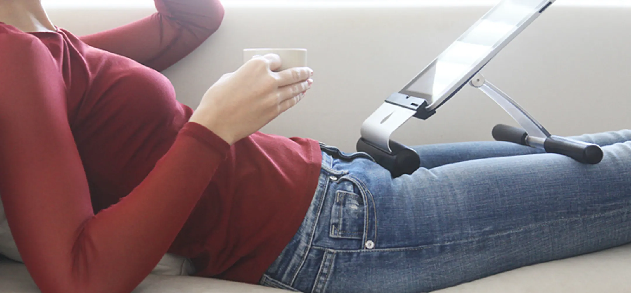 Rain Design iRest support genoux pour iPads à 13" - Argent image