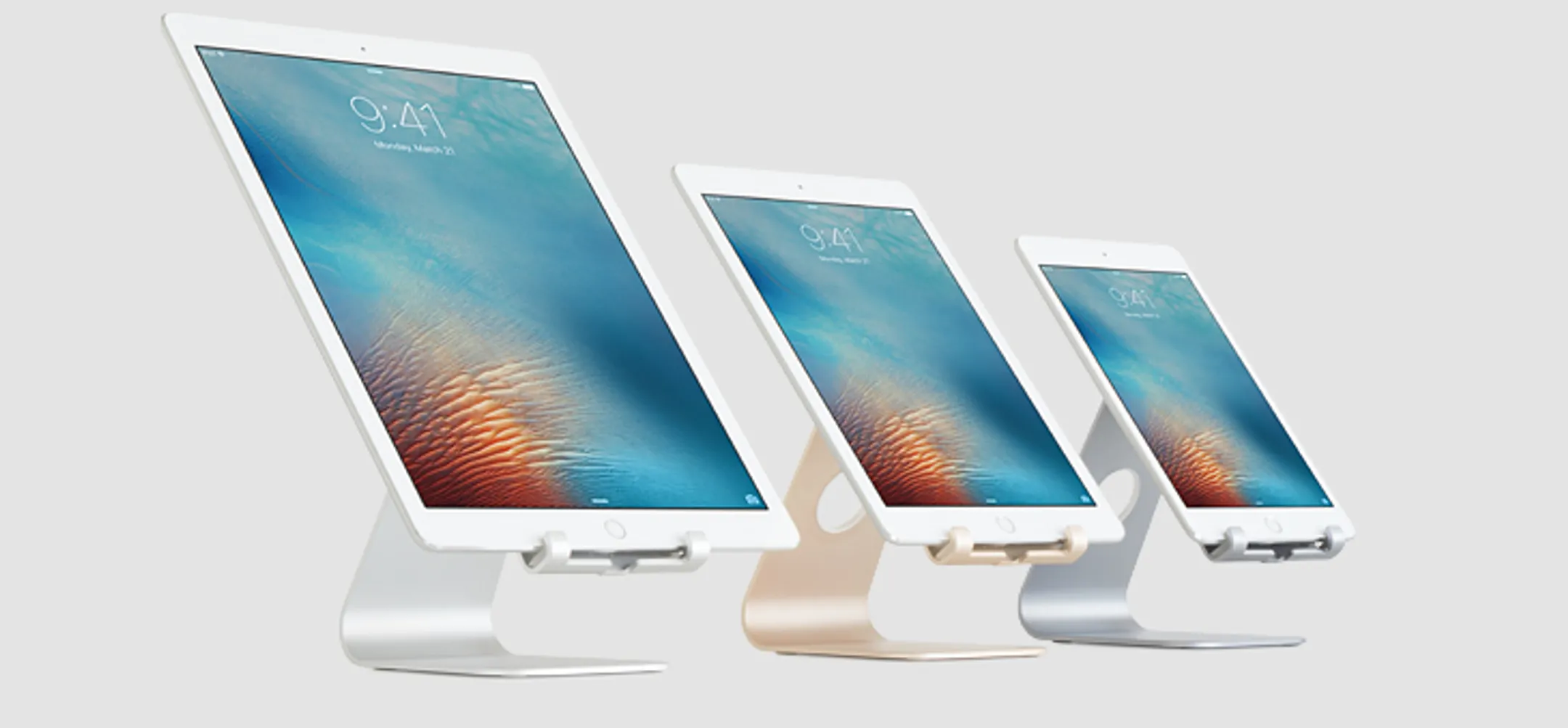 Rain Design mStand tablet support pour iPads à 13" - Argent image