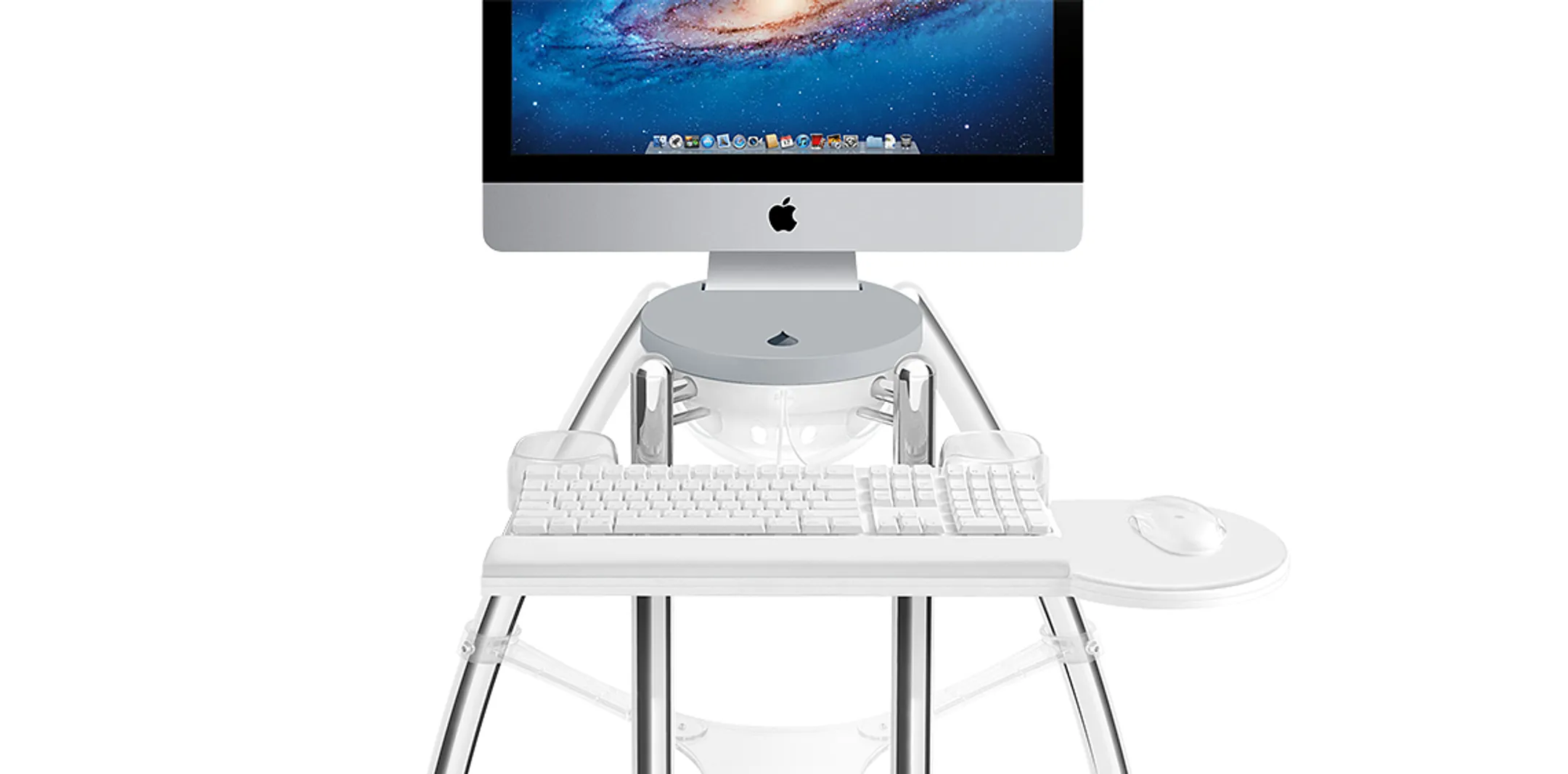 iGo Desk voor iMac 27" Zilver (Standing)