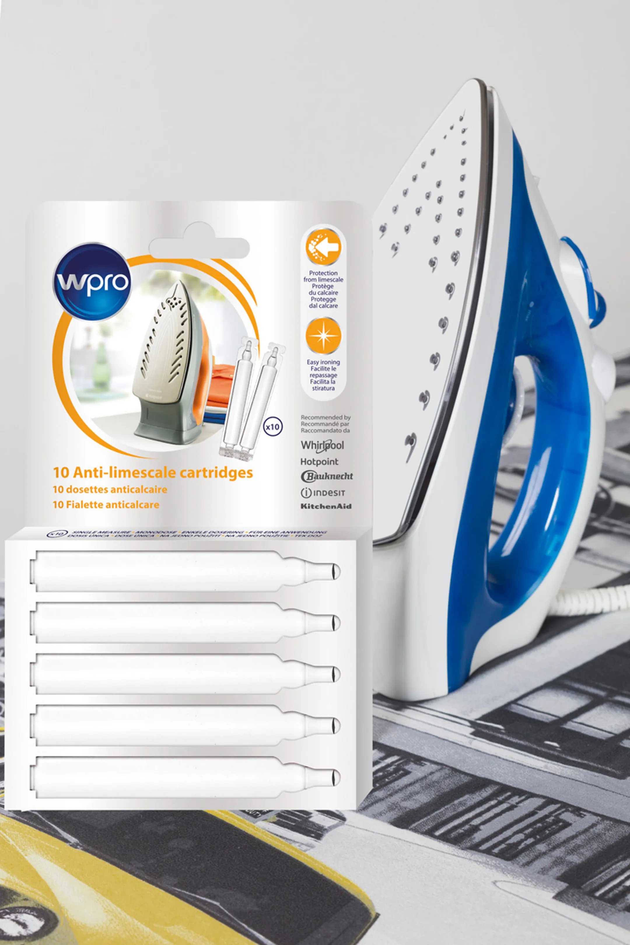 Wpro Ontkalkingspatronen voor stoomgenerator ( 10 stuks) SIM010 image