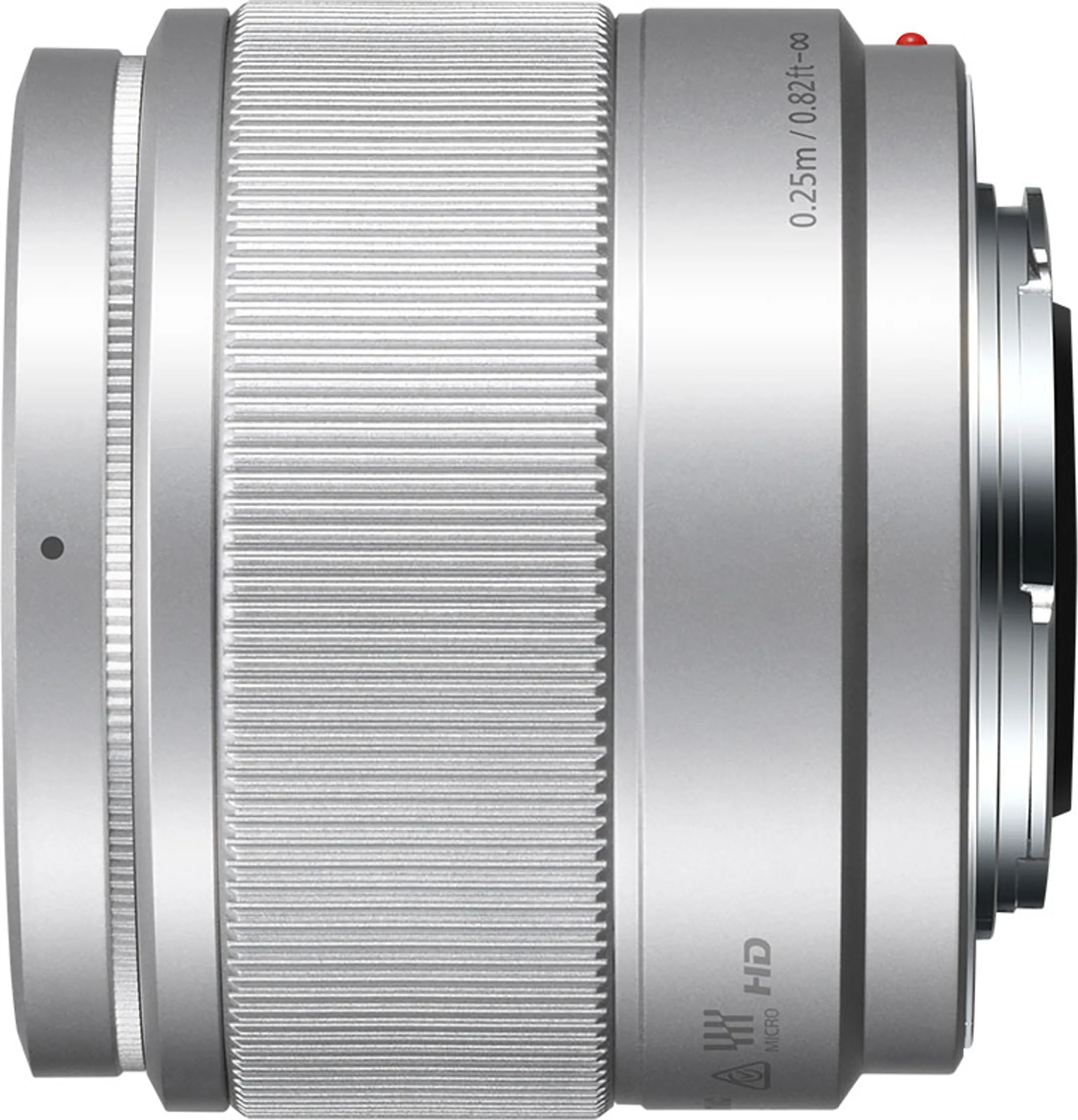 Panasonic Lens Lumix G 25 mm. / F1.7 ASPH. H-H025E Zilver image