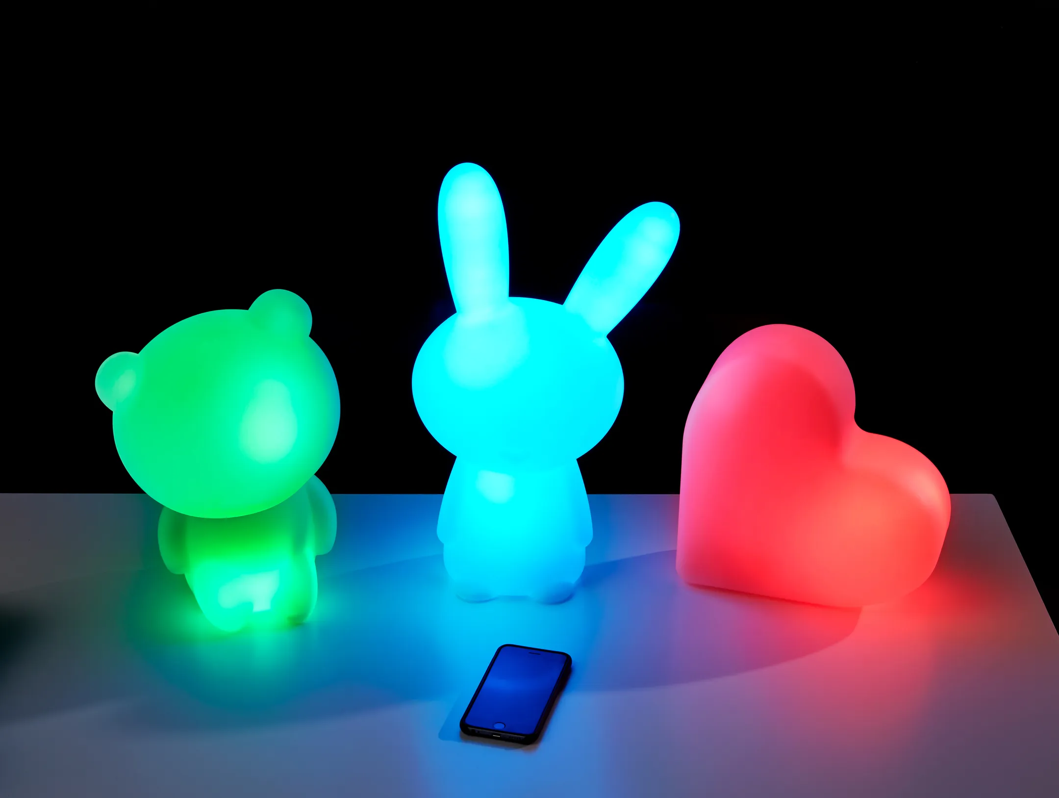 BigBen Enceinte Lapin Bluetooth - Blanc avec LED lights image