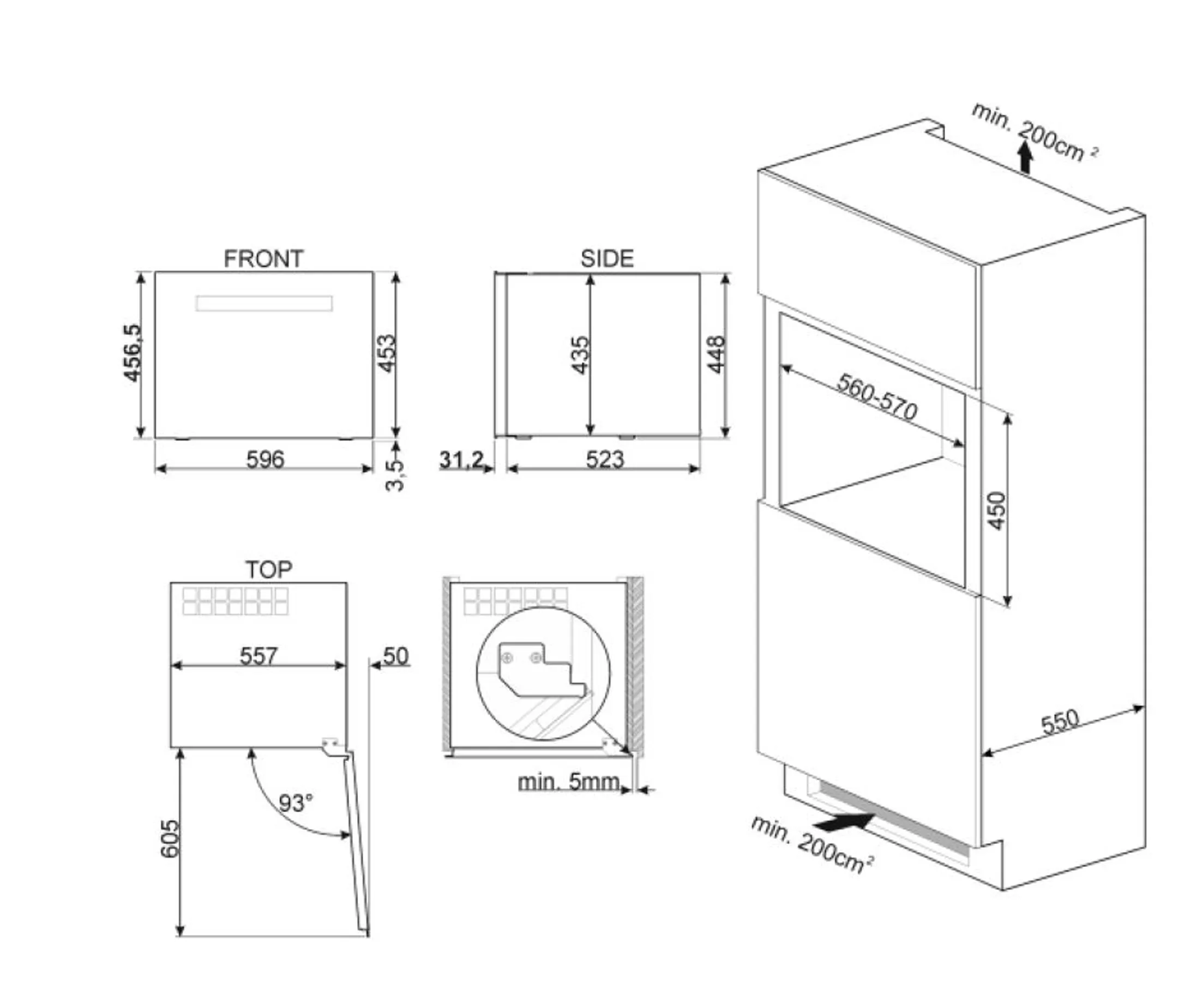 Smeg Inbouw wijnklimaatkast CVI118LWS2 image