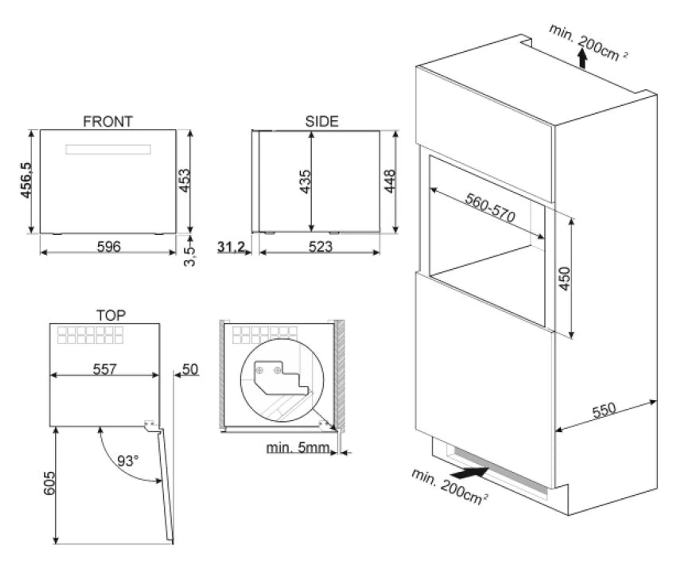 Smeg Cave à vin encastrable CVI118RWN2 image