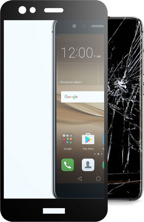 Cellular Line Beschermfolie Second Glass Voor P10 Lite Zwart cellular line kopen in de aanbieding