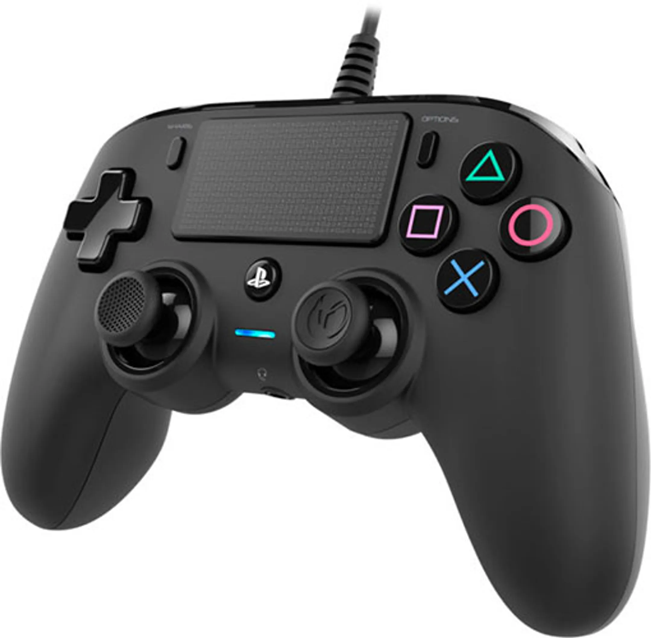 Nacon PS4 Wired Compact Controller - Zwart image