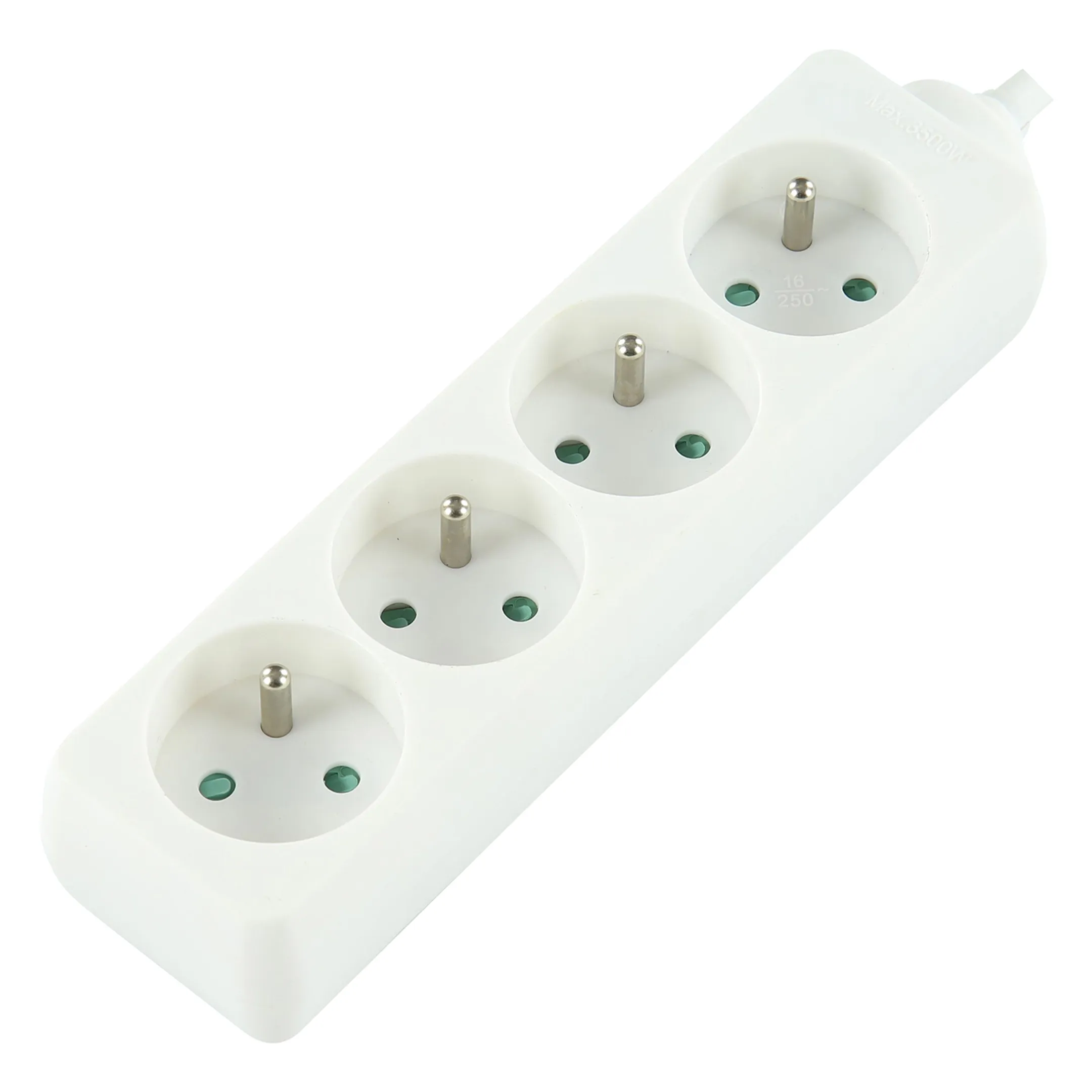 Boîtier mulitprise - 1,5 mètre - 4 prises - Blanc