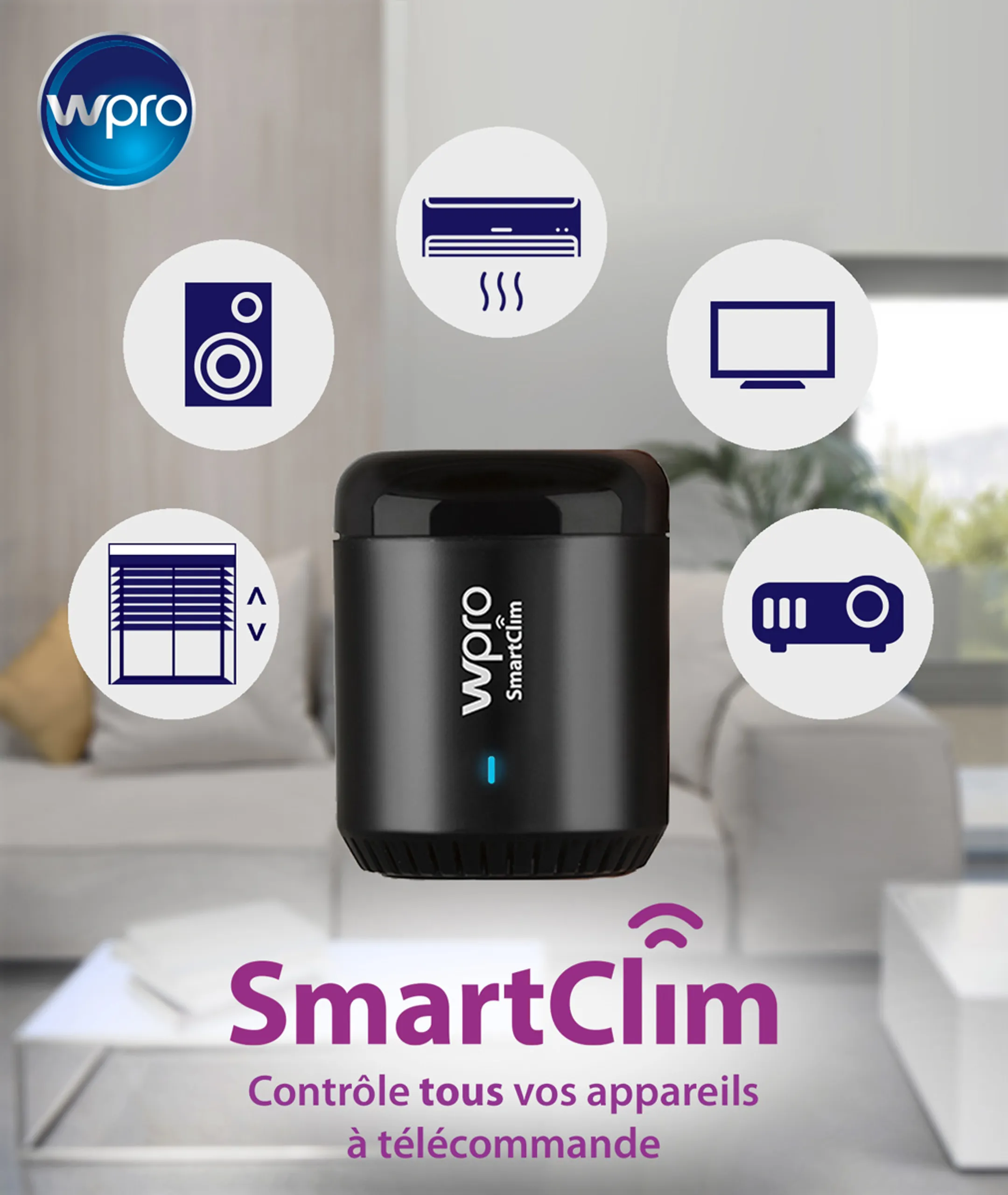 Wpro SmartClim - Universele Wi-Fi afstandsbediening SMART2 image