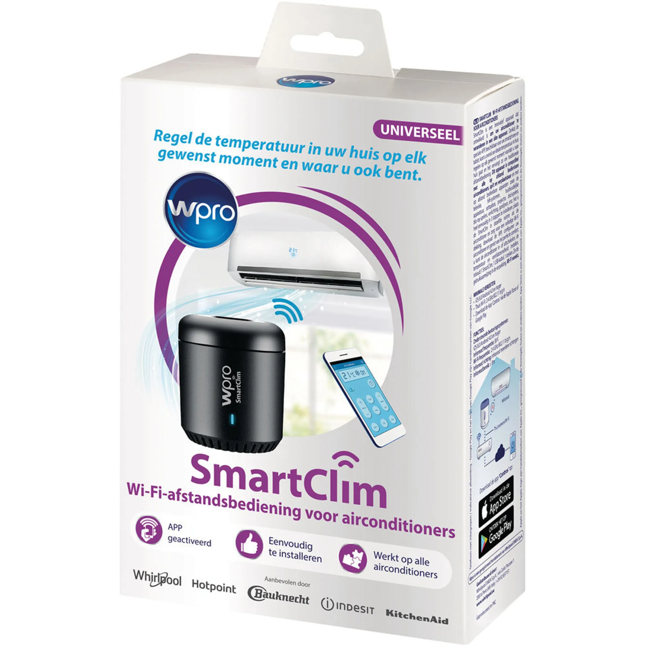 Wpro SmartClim - Universele Wi-Fi afstandsbediening SMART2 image