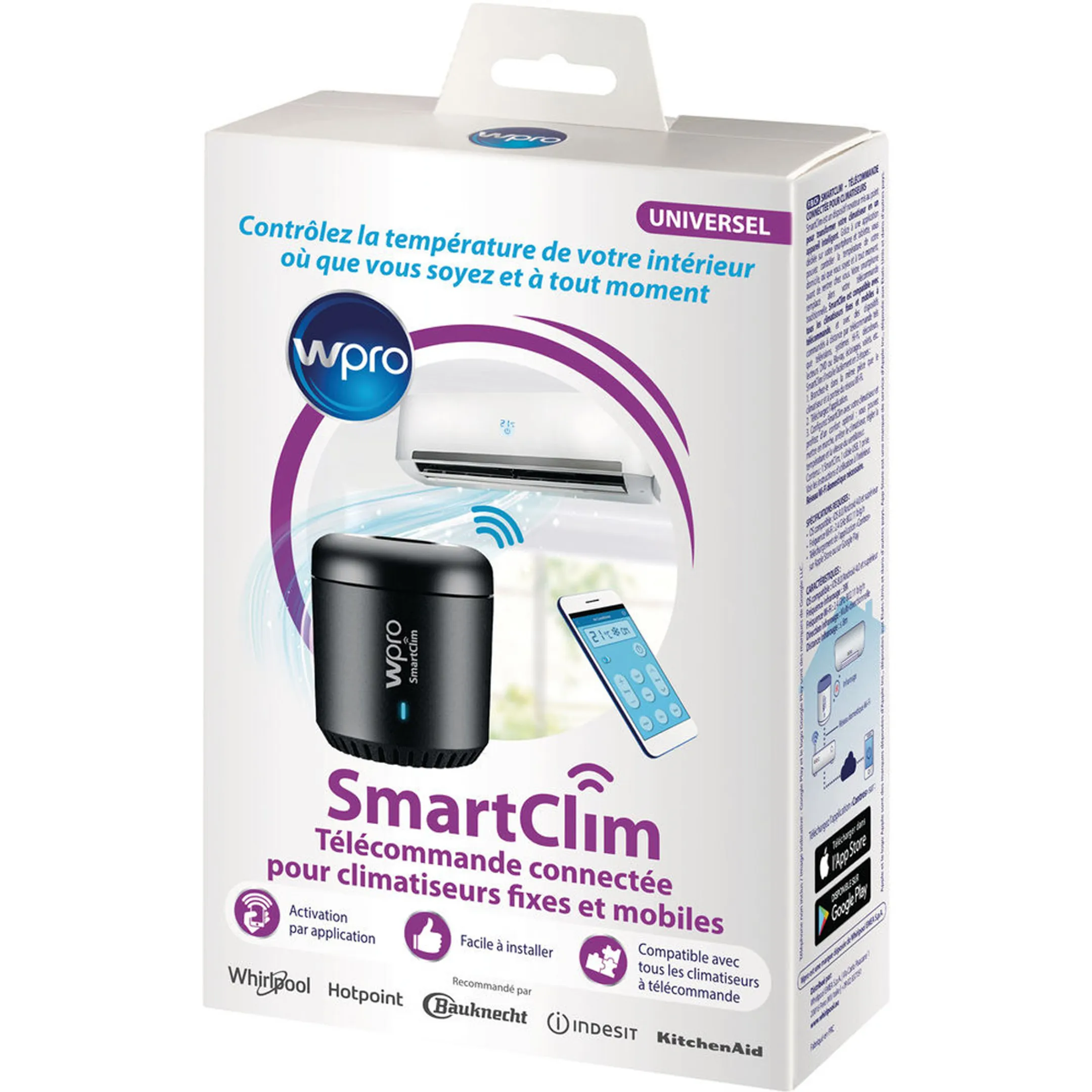 Wpro SmartClim - Universele Wi-Fi afstandsbediening SMART2 image
