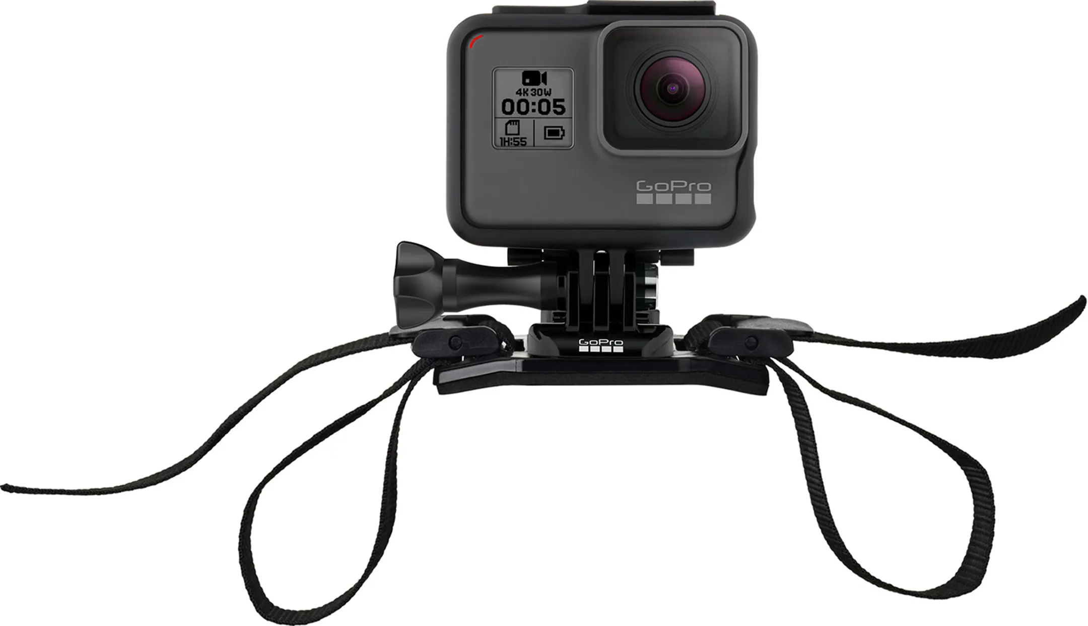 Bevestiging voor helm met luchtgaten